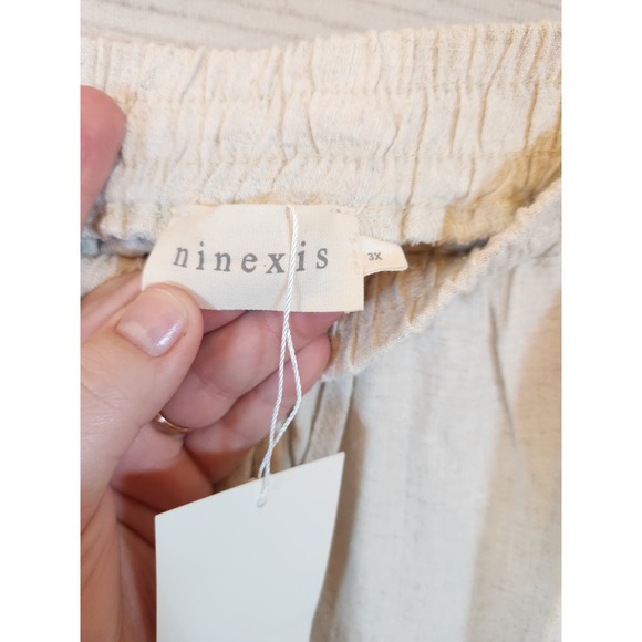 Ninexis Women's Multicolor Tiered Elastic Waist Pockets Midi Skirt Size 3X NWT - Picture 3 of 6